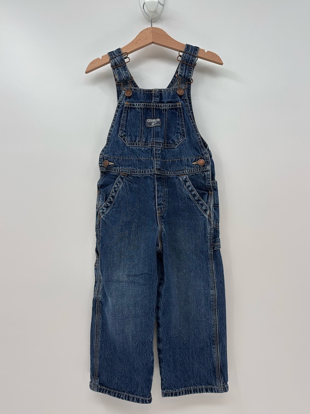 OshKosh B'gosh Blue Denim Utility Overalls Size 3T